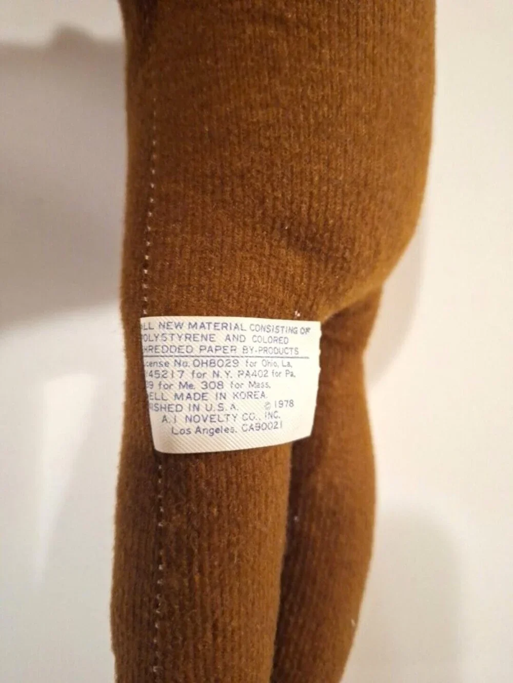 Coyote Plush A I Novelty Co 14